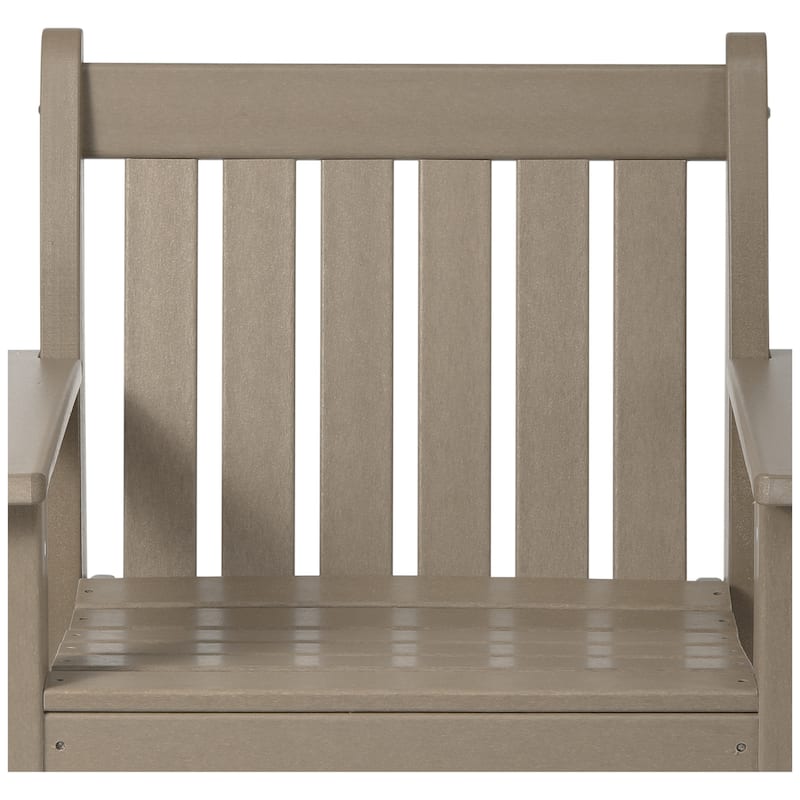 Polytrends Laguna Outdoor Patio 3-Piece Garden Arm Chair Conversation Set With Side Table