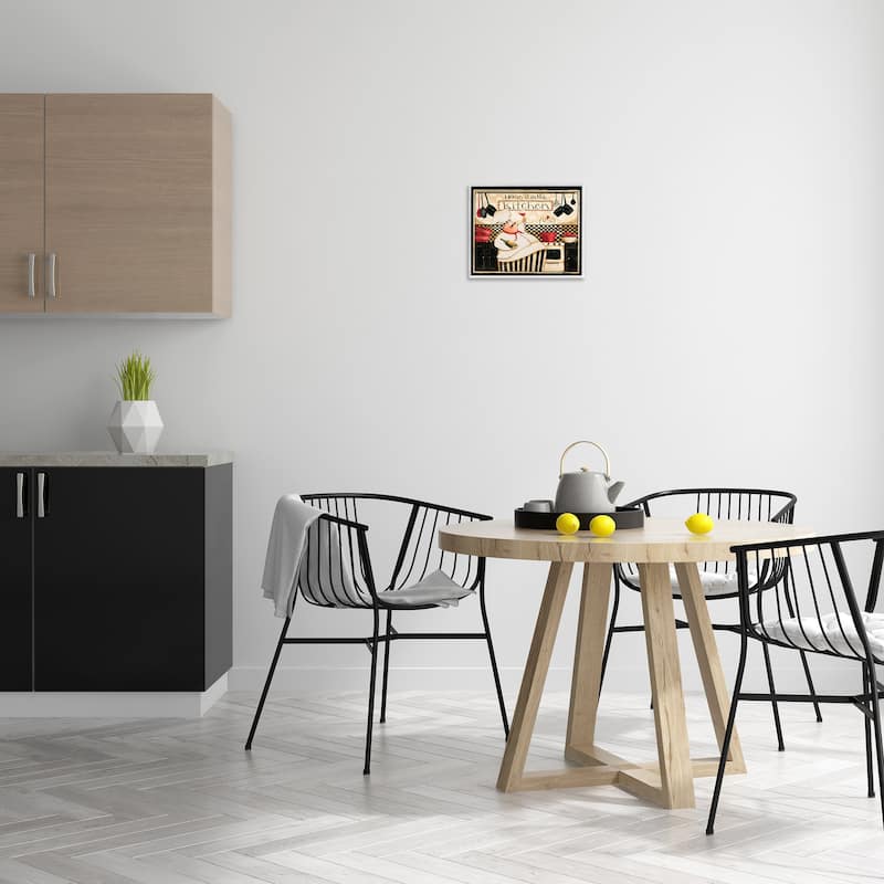 Stupell Home is in the Kitchen with Happy Chef Illustration Framed Wall Art