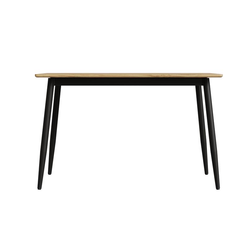 GDFStudio - Ardena Space Saving Minimalist Dining Table, Rounded Edges & Sturdy Metal Legs - 47.2"W