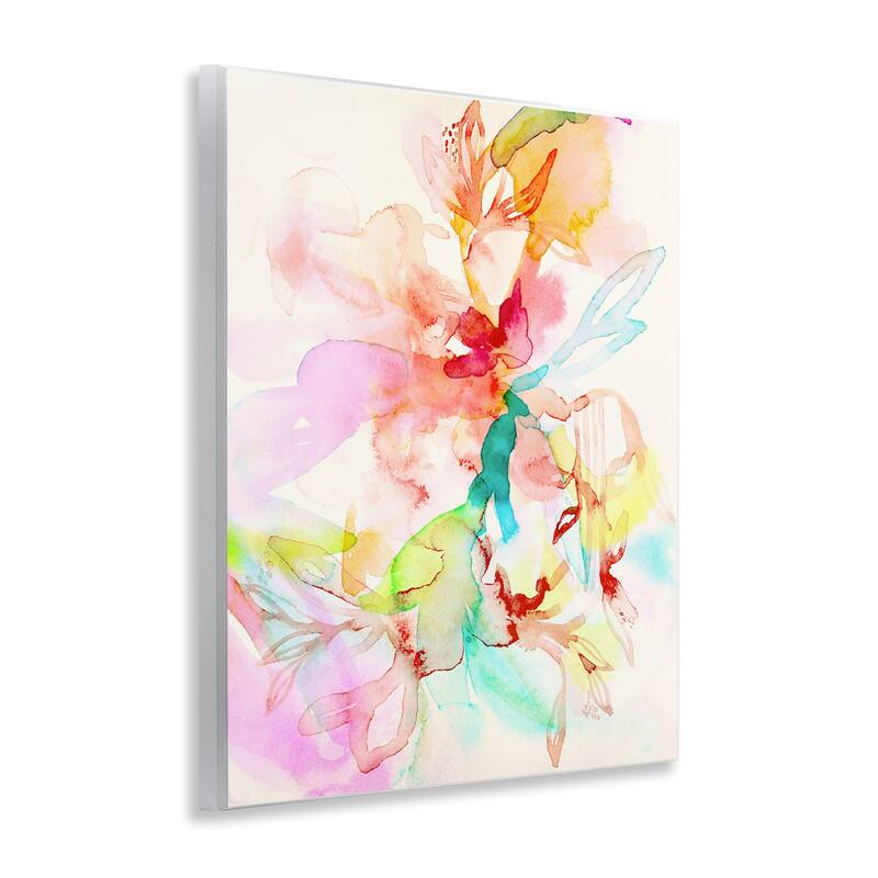 Stupell Abstract Watercolor Island Flowers Wall Plaque Art Design By Gemma Bardot
