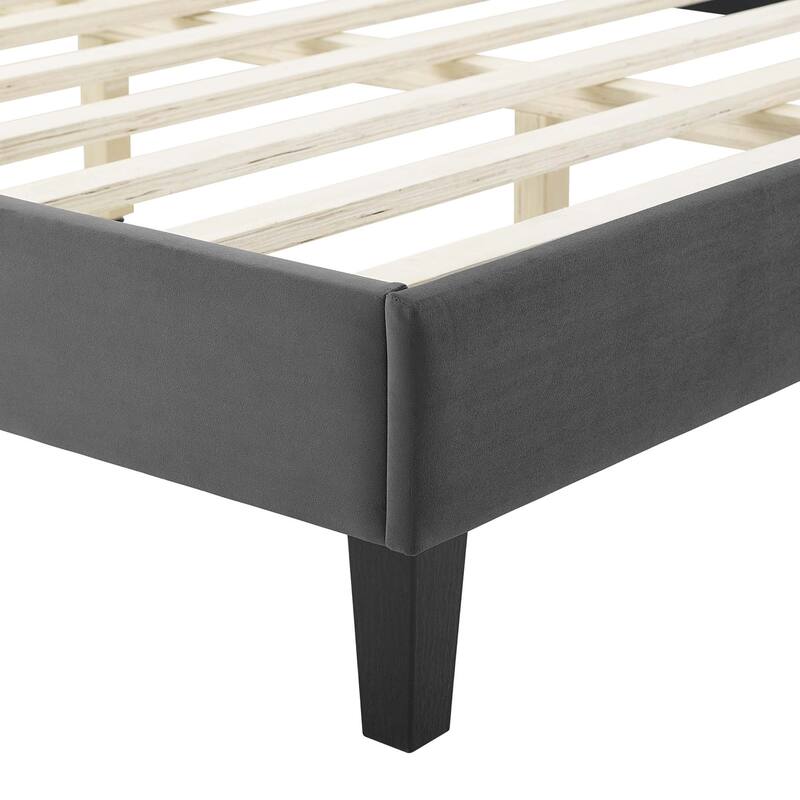 Sienna Performance Velvet Twin Platform Bed