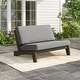 preview thumbnail 69 of 72, Patio Teak Wood Outdoor Loveseat with Cushion