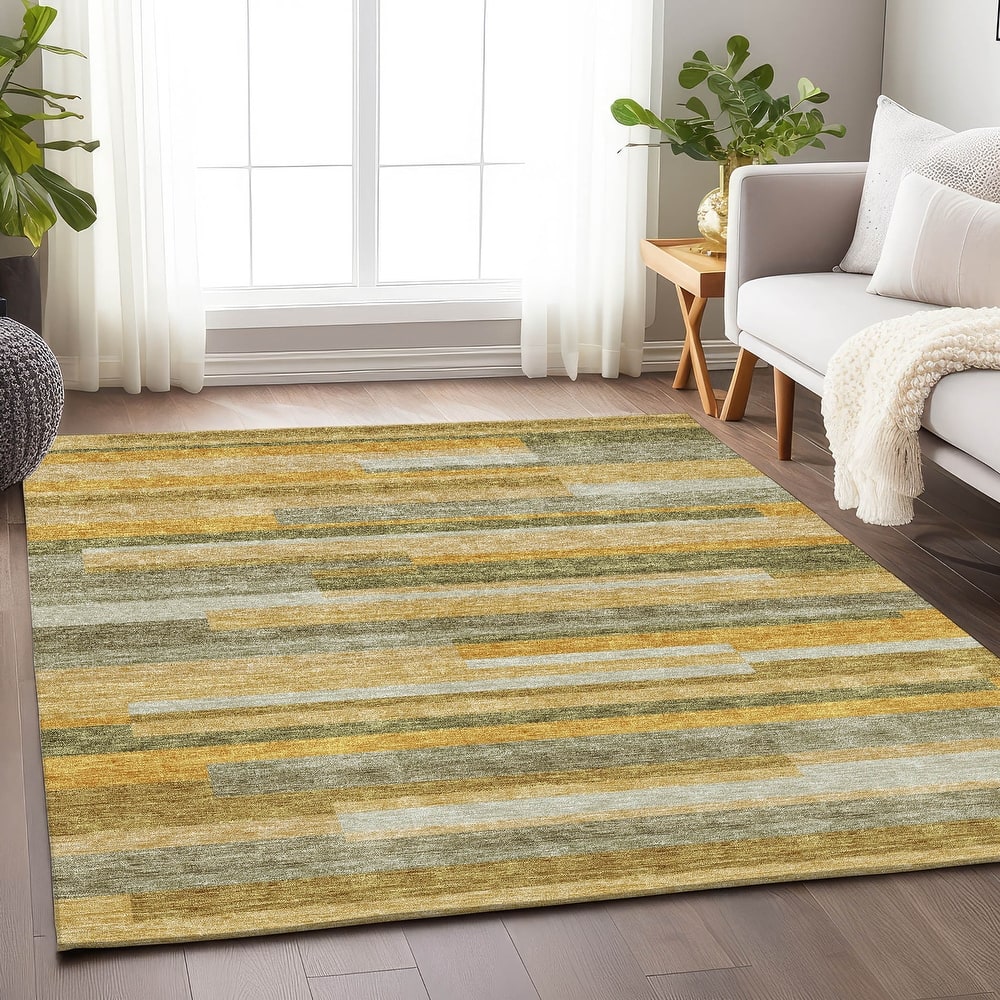Premium Washable Super Soft Mosaic Stripe Mayfield Rug