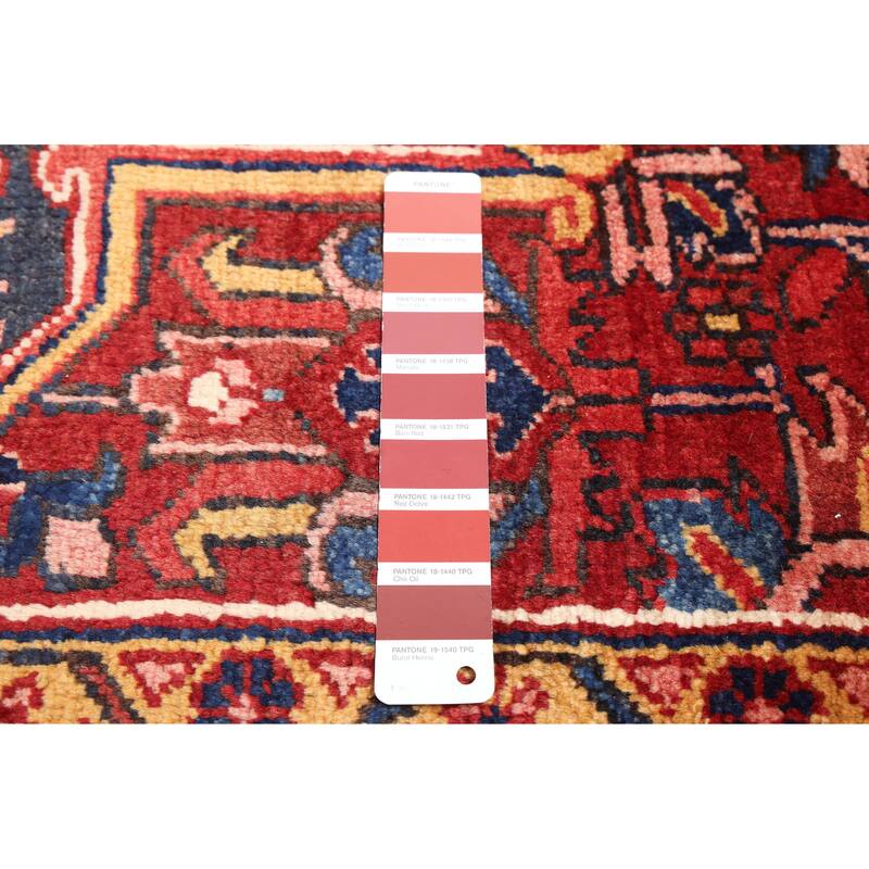 ECARPETGALLERY Hand-knotted Sarabi Dark Red Wool Rug - 9'8 x 13'0