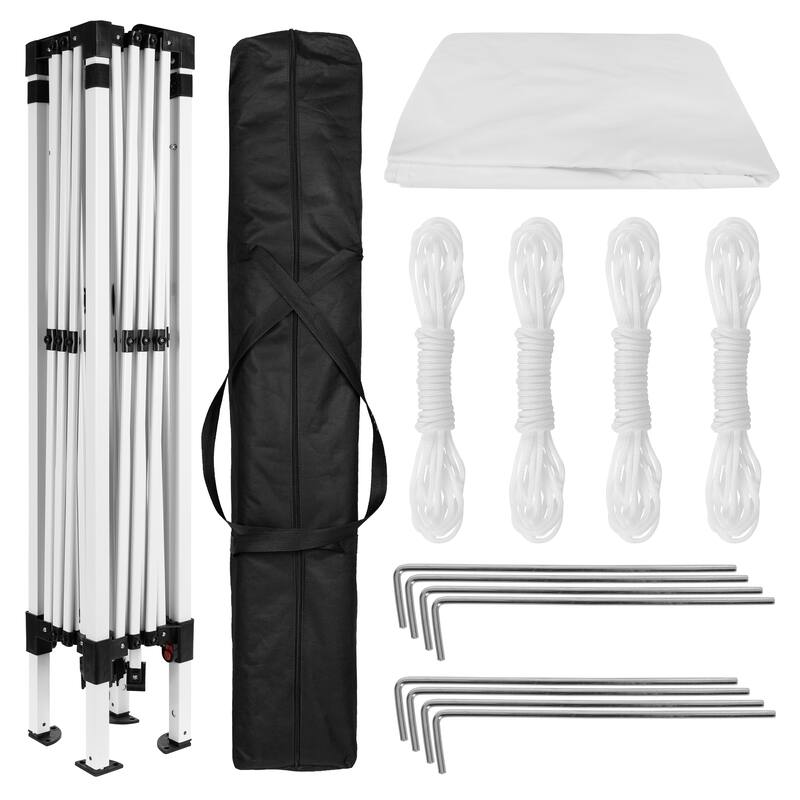 10'x10' Weather Resistant Easy Pop Up Event Straight Leg Instant Canopy Tent - 10x10