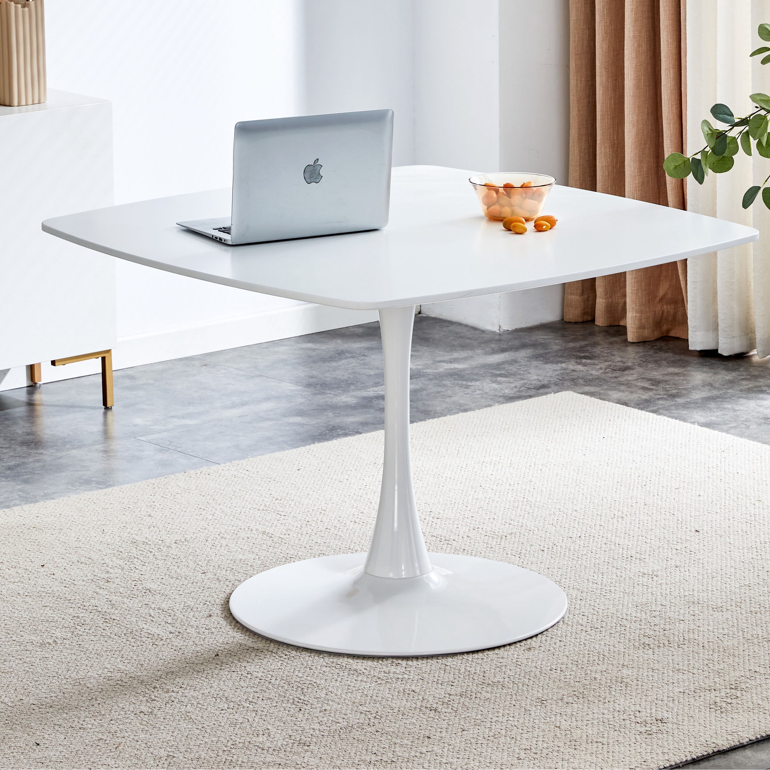 Square pedestal deals kitchen table