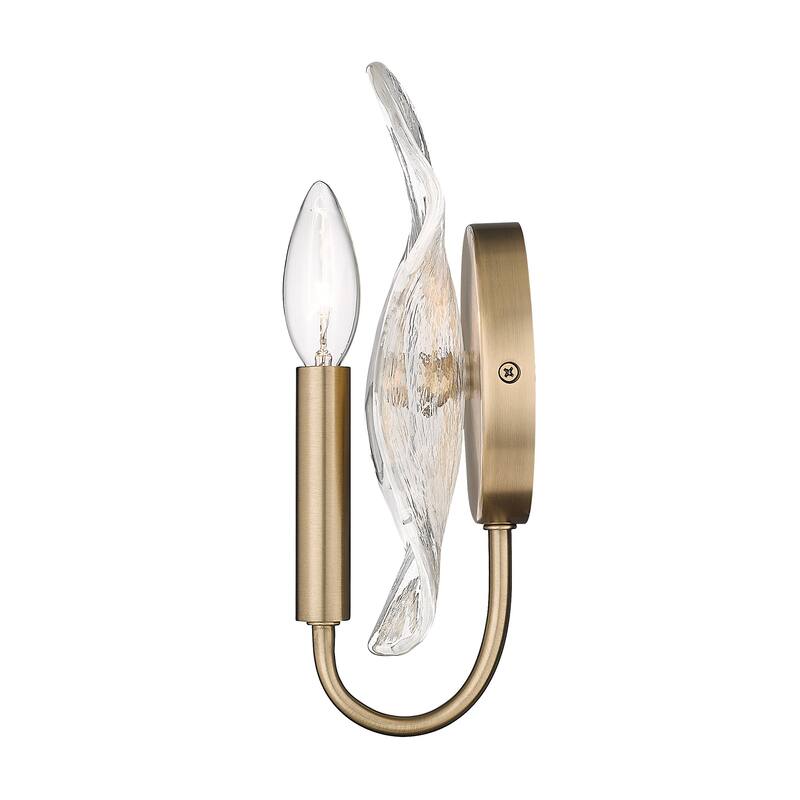 Golden Lighting 1140-1W HWG Samara 10" Tall Wall Sconce