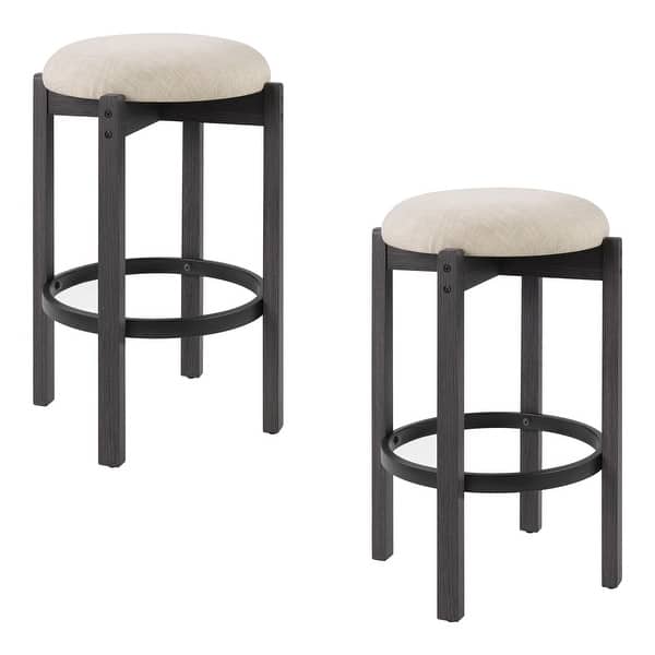 slide 2 of 24, OSP Melissa 26" Counter Stool with Footrest and Padded Seat Black