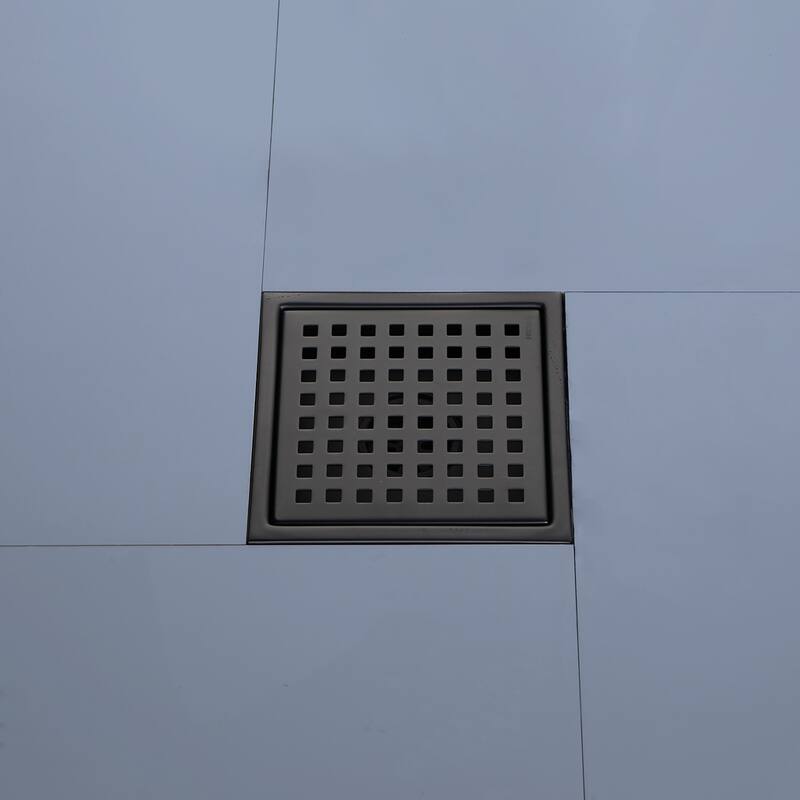 Topcraft 6-Inch Stainless Steel Square Floor Drain