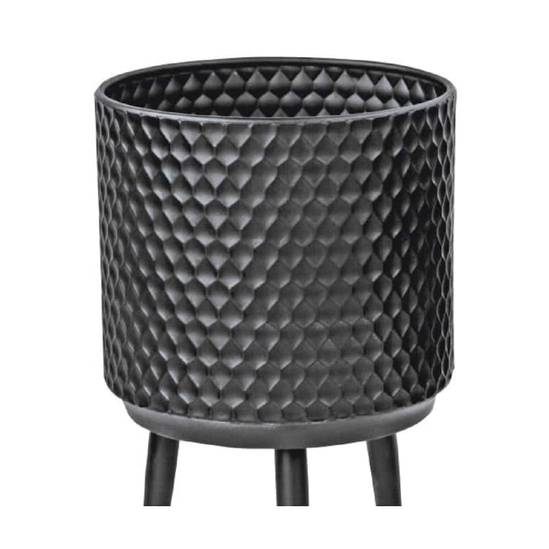 Textured Metal Bins/Plant Buckets