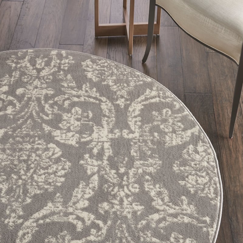 Nourison Jubilant Vintage Farmhouse Damask Area Rug