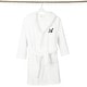 preview thumbnail 4 of 103, Sweet Kids 100% Polyester SUPER PLUSH Double Brushed Hooded Bathrobe with Black Script Monogram