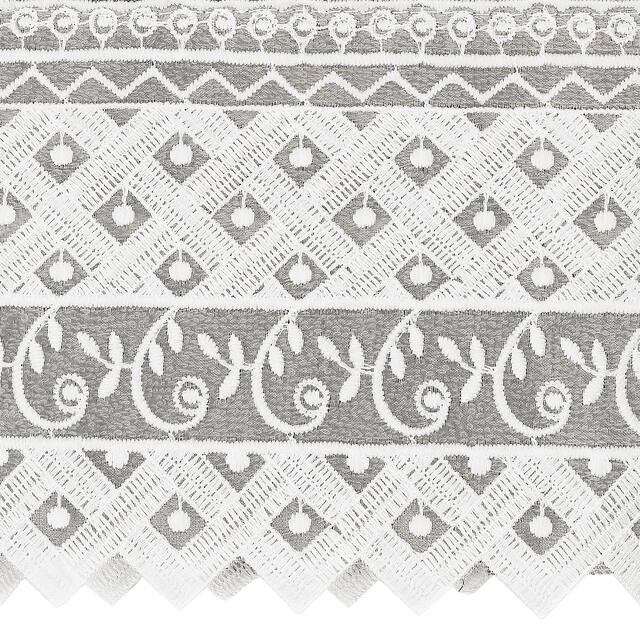 Authentic Hotel and Spa 100% Turkish Cotton Aiden 2PC White Lace Embellished Hand Towel Set