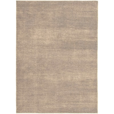 ECARPETGALLERY Hand-knotted Tangier Grey Wool Rug - 5'4 x 7'5