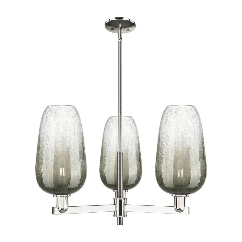 Innovations Lighting Downtown Urban - Brookhaven Flute - 3 Light 18" Stem Hung Chandelier