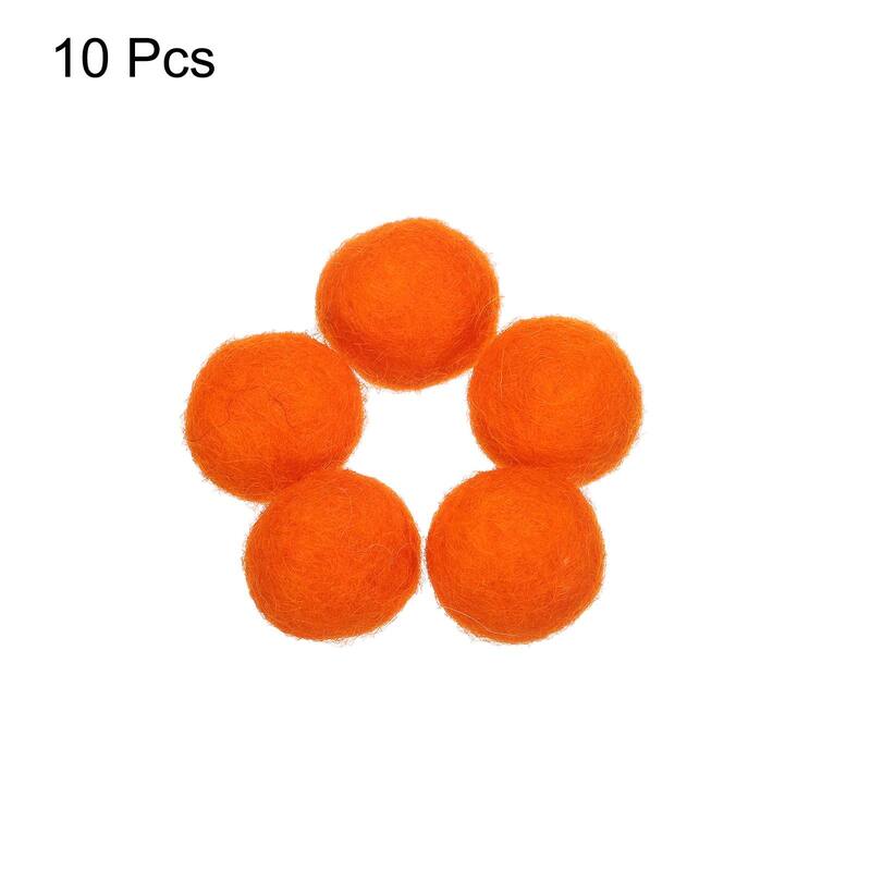 Wool Felt Ball Beads Woolen Fabric 0.79 Inch for Home Crafts 10Pcs
