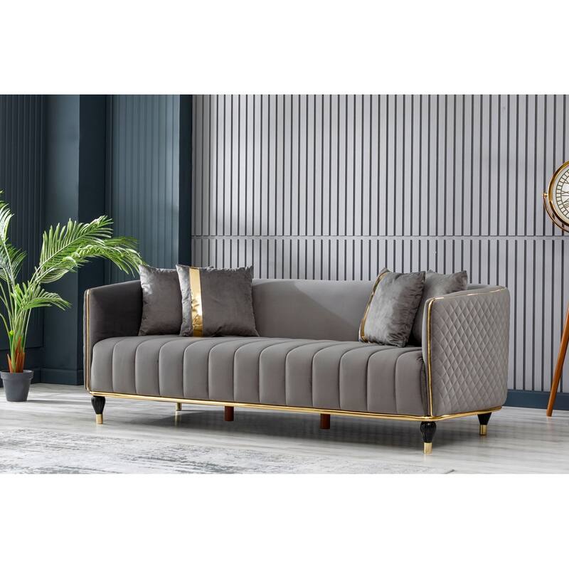 Tayland 3 Pieces Modern Living Room Sets 1 Sofa 1 Loveseat 1 Chair