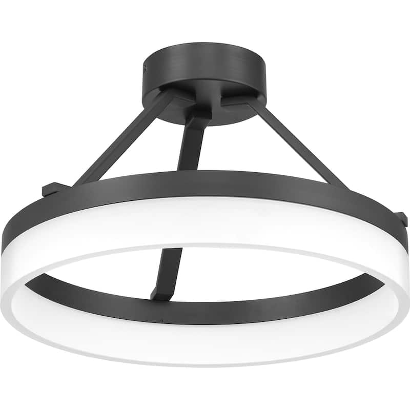 James Allan Hansford Single Light 16" Wide Integrated LED Semi-Flush