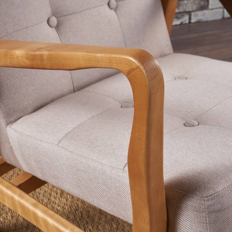 Mid-century Modern Club Chair, Arm Chair For Living Room Or Bedroom, Wood Frame