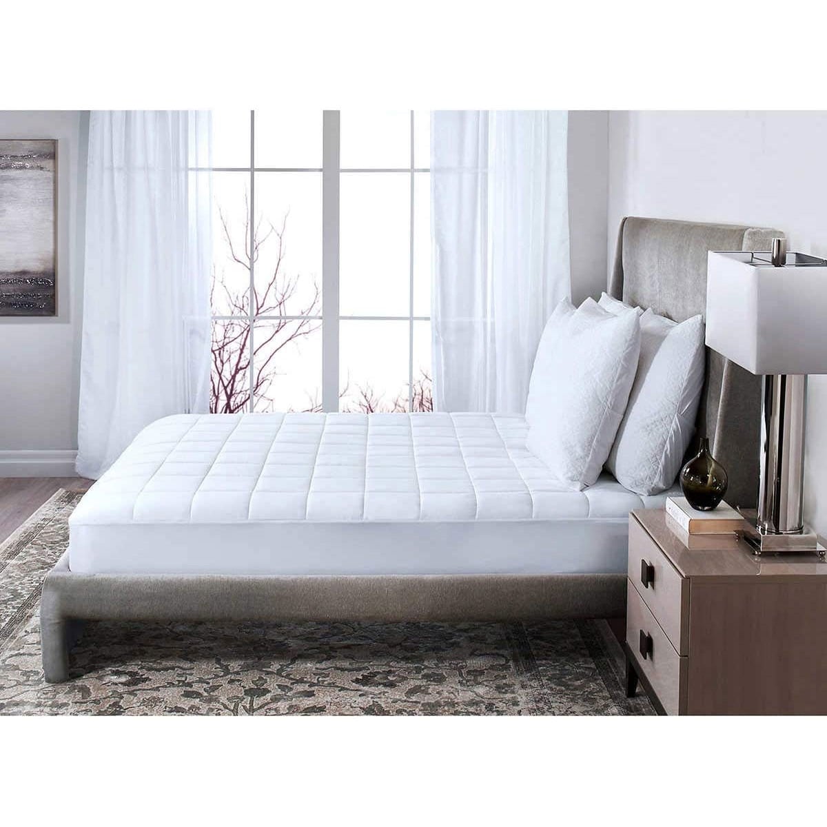 quilted heated electric mattress pad