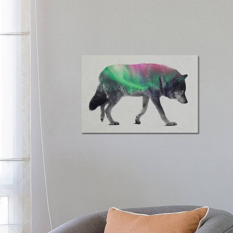 iCanvas "Wolf" by Andreas Lie Canvas Print - 18x26x1.5
