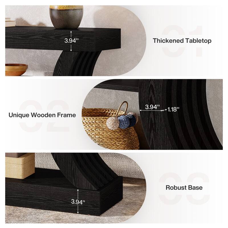 70.9-Inch Farmhouse Console Table