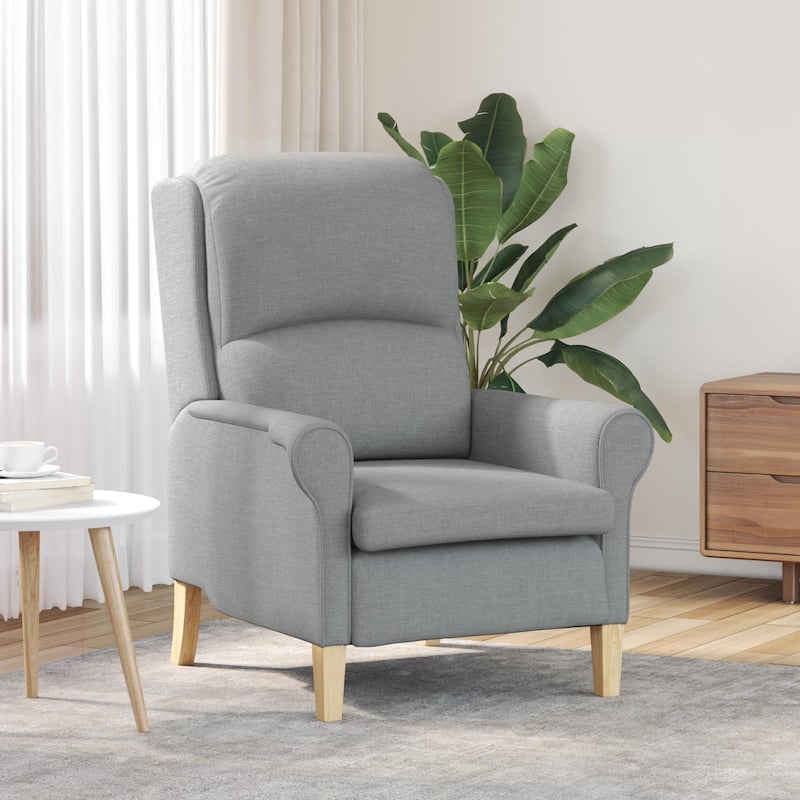 vidaXL Modern Armchair Light/Dark Gray Armchair - 29.9 x 37 x 40.2 - Light gray