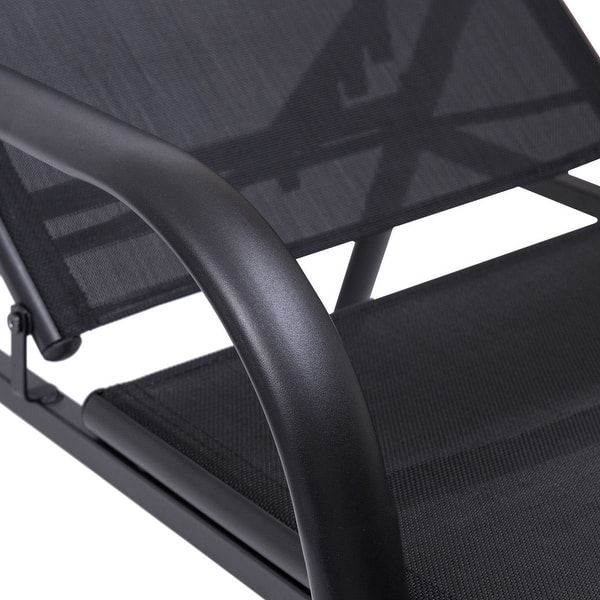 Goplus Outdoor Patio Chaise Lounge Chair Sling Lounges Goplus Outdoor Patio Chaise Lounge