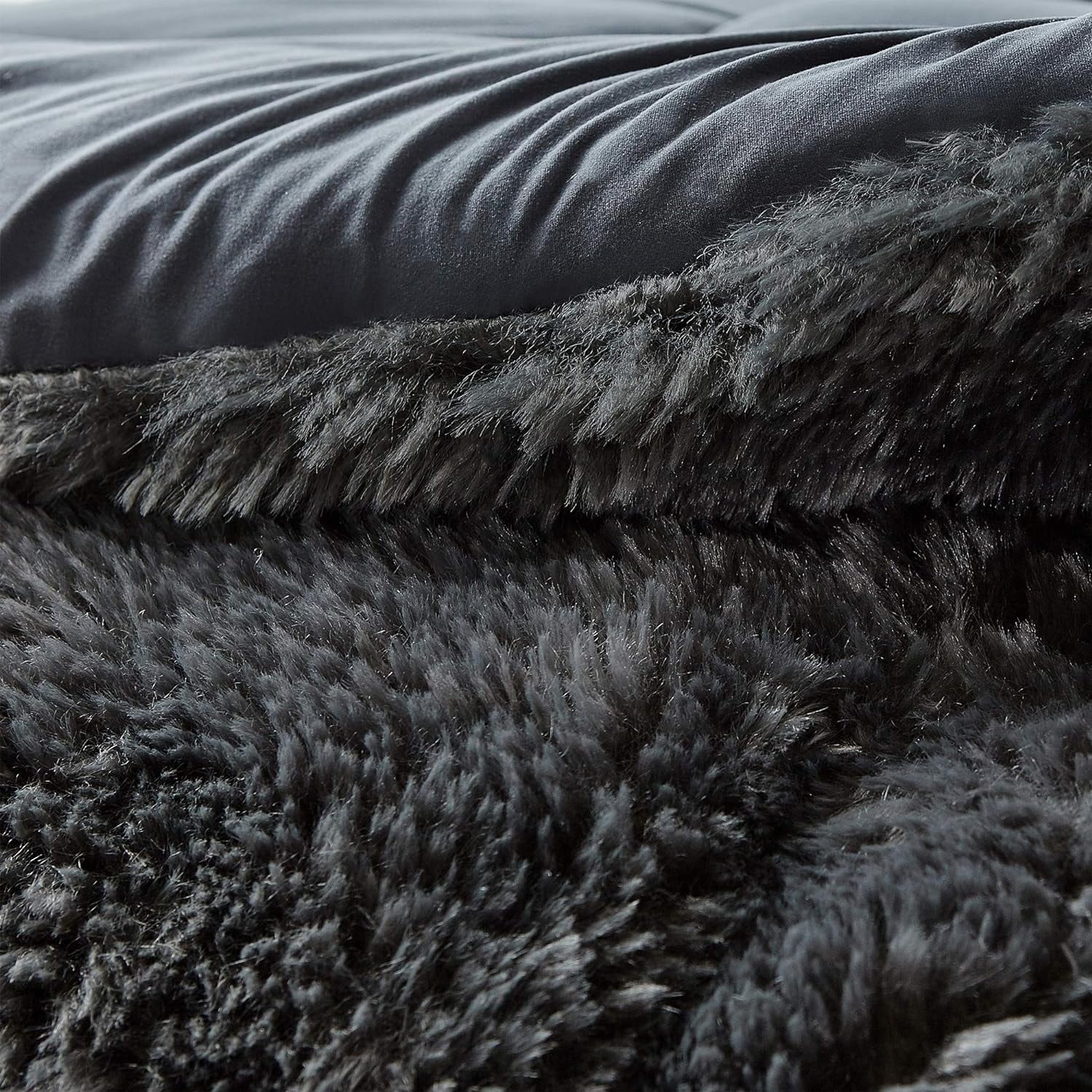 Faded black shop comforter