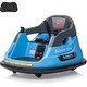 preview thumbnail 13 of 22, 12V Electric Ride-On Bumper Car with Remote Control Blue