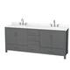 Option Dark Gray / Giotto Quartz Top / Brushed Chrome