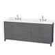 Option Dark Gray / Giotto Quartz Top / Brushed Chrome