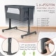 preview thumbnail 23 of 25, 5-Level Adjustable Height Portable Baby Bassinet with Travel Bag - 34" x 25" x 26" (L x W x H)