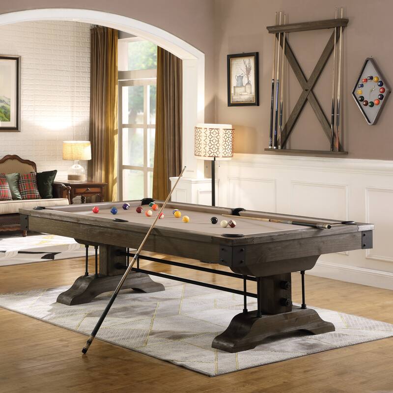 Manchester Slate Pool Table W/O Dinning top & Bench - Beige