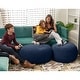 preview thumbnail 16 of 110, Jaxx Ellis Pouf - Modern Shearling Faux-Lamb Plush Fleece Ottoman