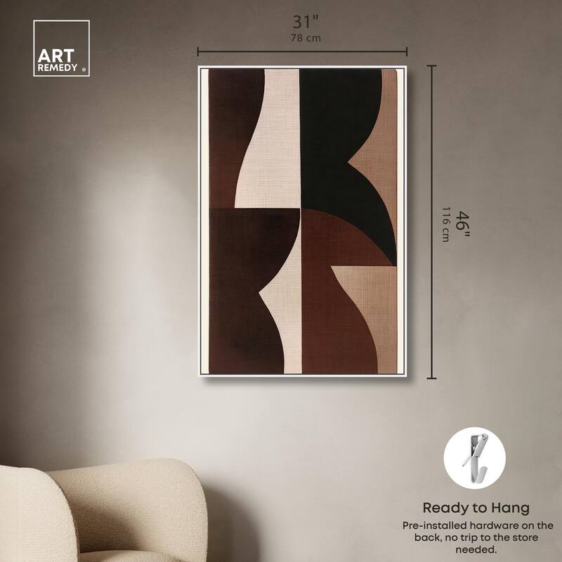 Quartet in Brown II Canvas by Art Remedy