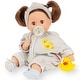 preview thumbnail 1 of 3, Gotz: Cosy Aquini: Little Duck, 13" Floating Bath Doll, Collectible Toy, Kids 3+