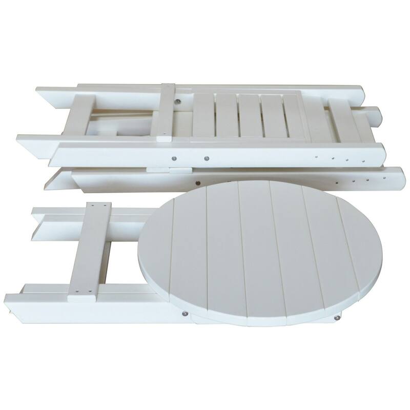 Poly Lumber Coronado Round Folding Bistro Set