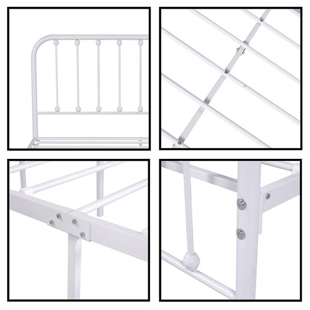 Alazyhome Sturdy Metal Platform Bed Frame