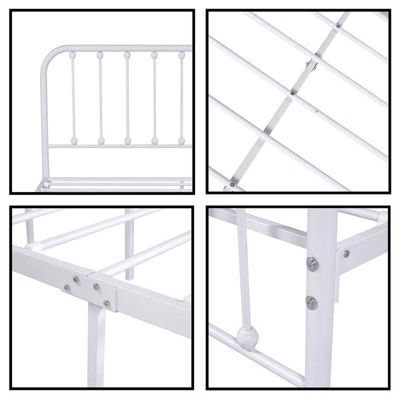 Alazyhome Sturdy Metal Platform Bed Frame