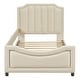 preview thumbnail 14 of 31, Twin Size Platform Bed Upholstered Bed Wooden Kids Bed with Headboard