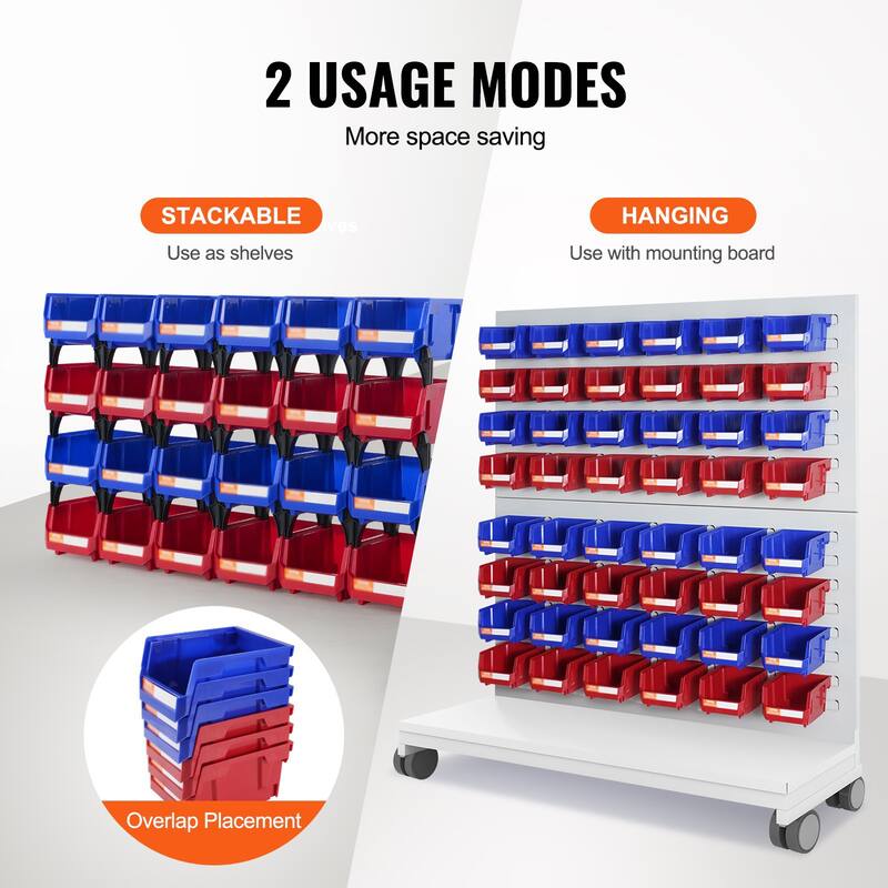 Stackable Storage Bins with Labels, Containers for Closet and Pantry Organization