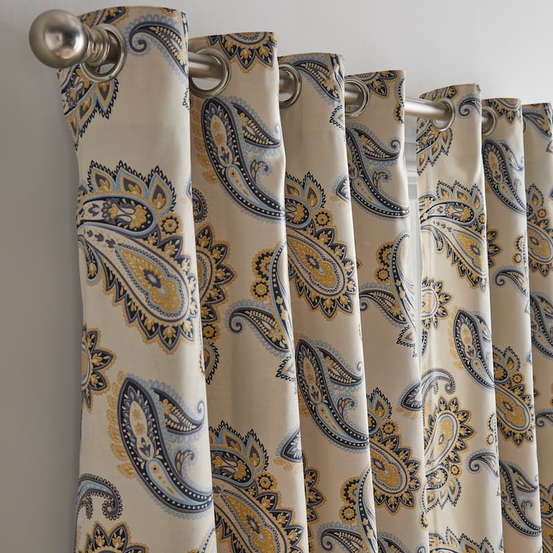 Tommy Hilfiger Vilette Paisley Curtain Panel Pair