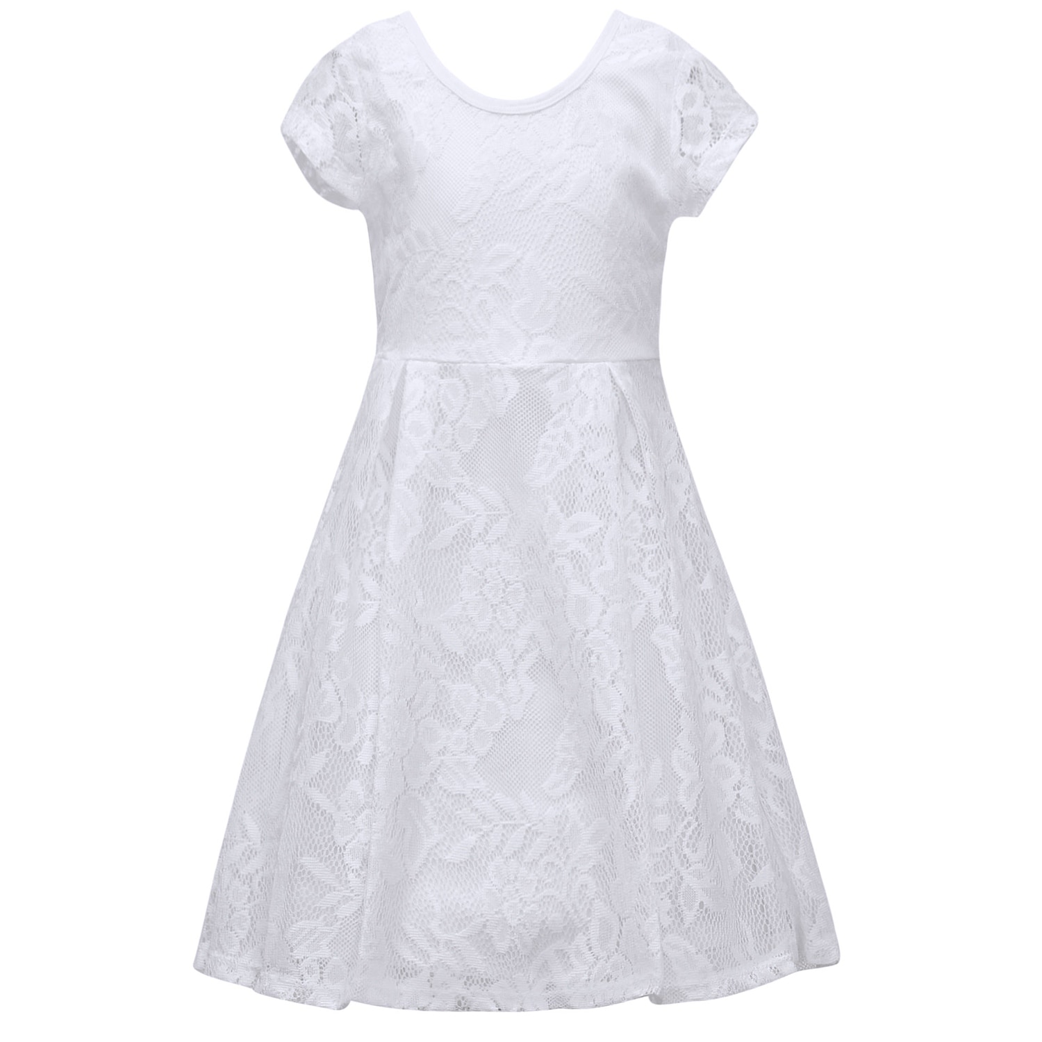 white lace spring dress