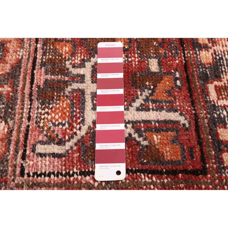 ECARPETGALLERY Hand-knotted Kayseri Vintage Dark Copper Wool Rug - 6'2 x 9'7