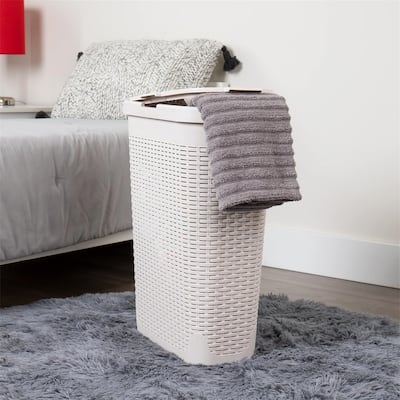 40L Slim Laundry Hamper Clothes Basket - 18"L x 10.4"W x 23.5"H