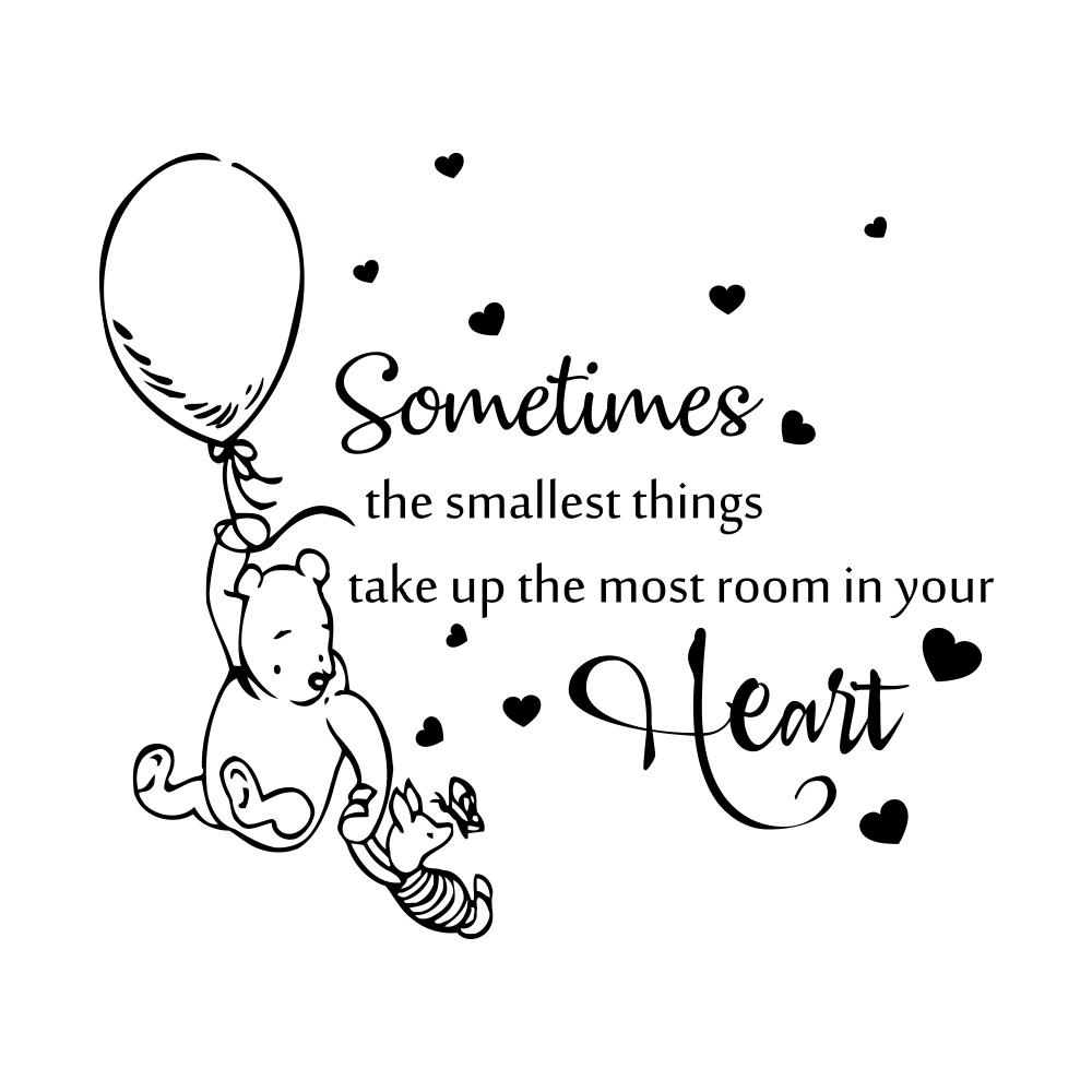 Sometimes The Smallest Things Winnie The Pooh Classic Winnie The Pooh Quote Nursery Wall Decal - Overstock - 31931709