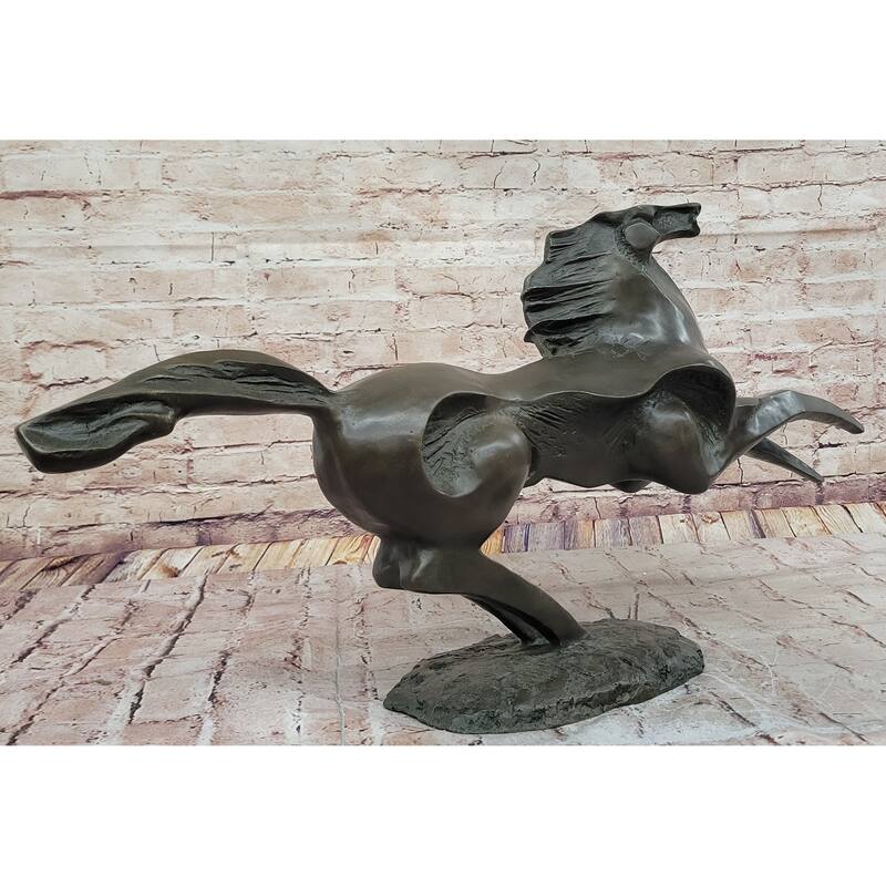 Abstract Bronze Stallion – Modern Equine Sculpture For Contemporary Décor