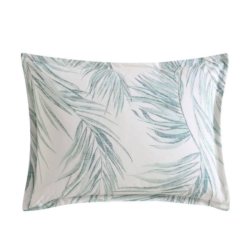Tommy Bahama Canyon Palms Green Cotton 3 Piece Duvet Cover Set