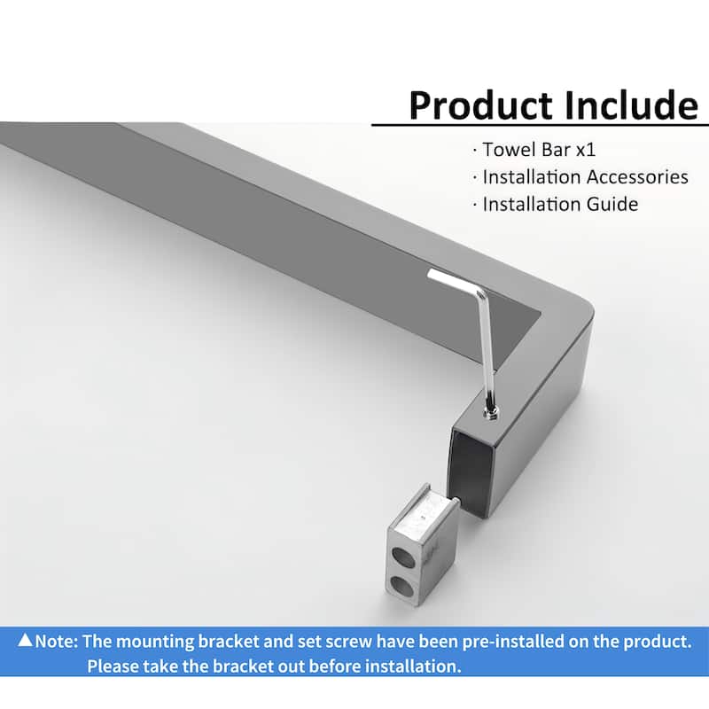 AITINKAN 24" Bathroom Towel Bar Towel Rack Towel Holder